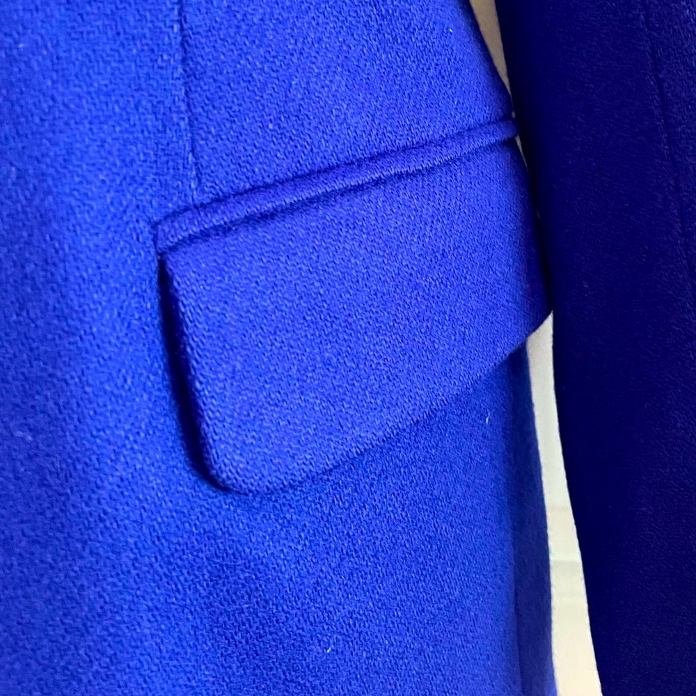 Royal Blue Wool Car Coat Jacket Size 2-4